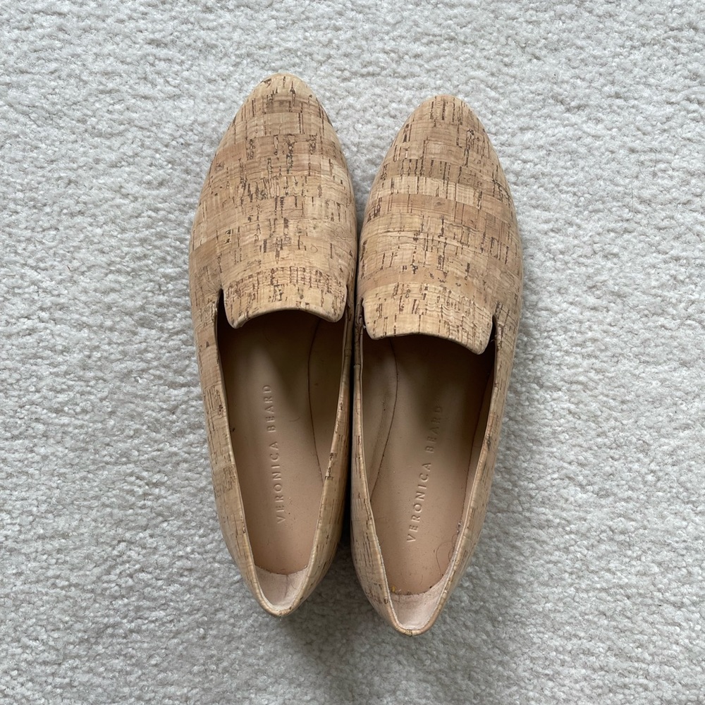 Veronica beard cork loafers